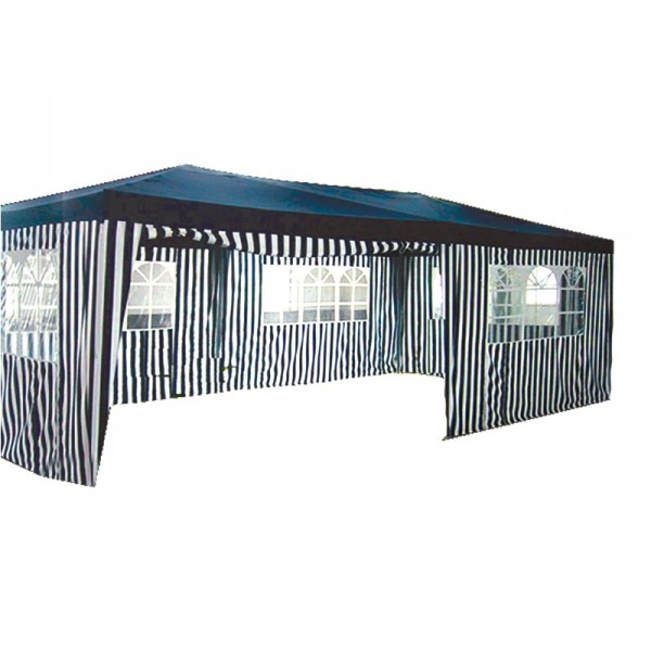 Pavillon 6 x 3 m Blau Weiss Zelt Partyzelt Gartenpavillon Pavillion